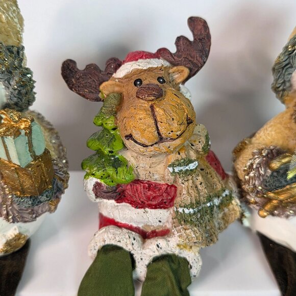 Innovage Holiday Shelf Sitting Snowman & Reindeer Decorations - Picture 3 of 16